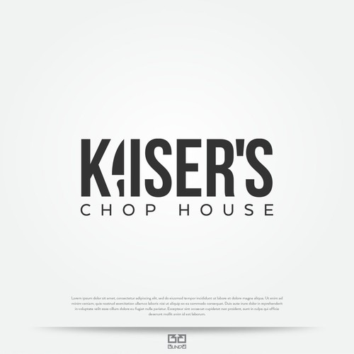 Restaurant brand with the title 'Chop house logo'