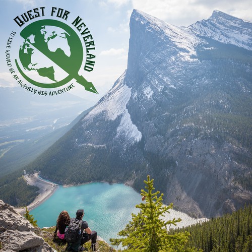 Easy to draw logo with the title 'Quest for Neverland Logo'