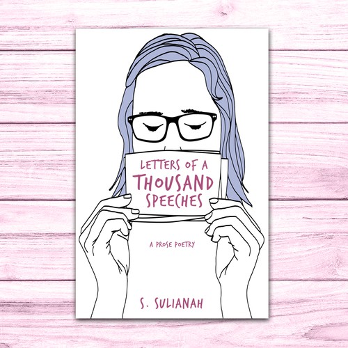 Contemporary book cover with the title 'Book Cover for Prose Poetry'