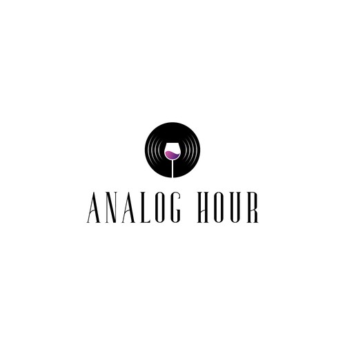 Music production logo with the title 'Music and Wine Logo'