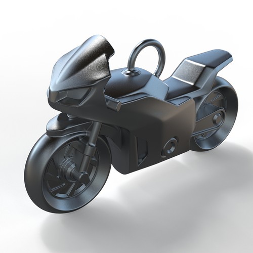 Keychain design with the title 'Bike Keychain'