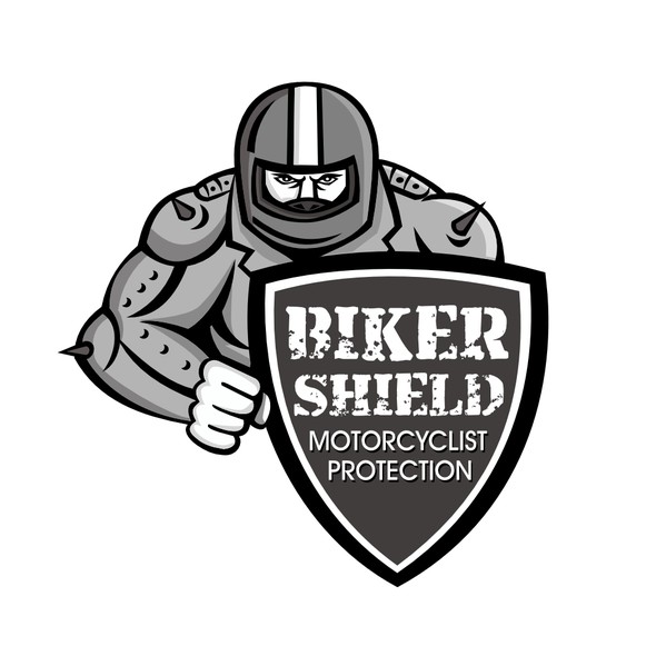 Biker logo with the title 'Biker Shield'