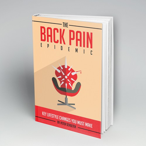 Illustration book cover with the title 'Back Pain'