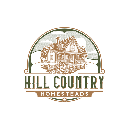 Country logo with the title 'Hill Country Homesteads'