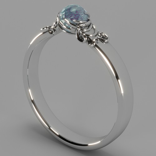Ring design with the title 'Jewelry Product Design'