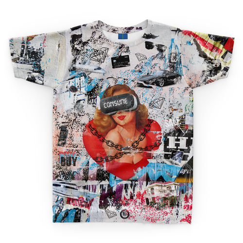 Abstract t-shirt with the title 'Carvano apparel'
