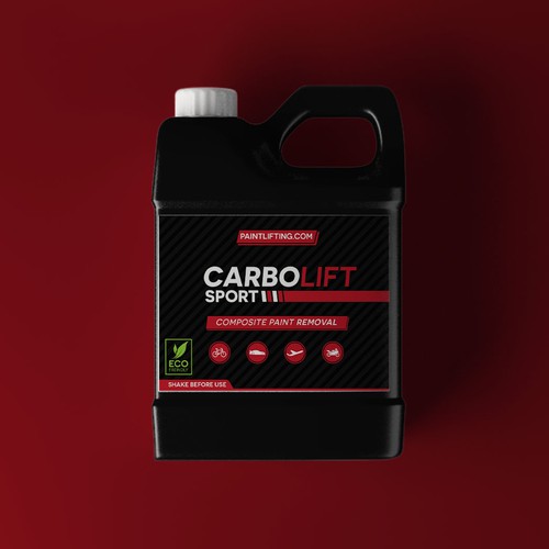 Sports label with the title 'Cool Paint Lifter Product Label Design'