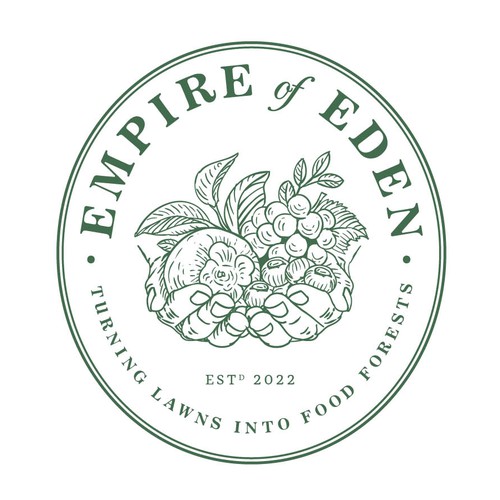 Fruit logo with the title 'Empire of Eden'