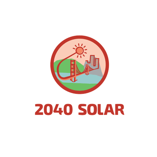 Panel design with the title '2040 solar'