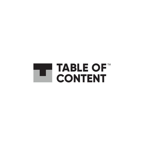 Table design with the title 'Logo design for Tabel of Content'