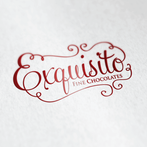 Chocolate design with the title 'Create an elegant logo for a hot chocolate brand'