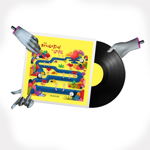 Wicked design with the title 'Cover Album for Pop Rock Electronic Band'