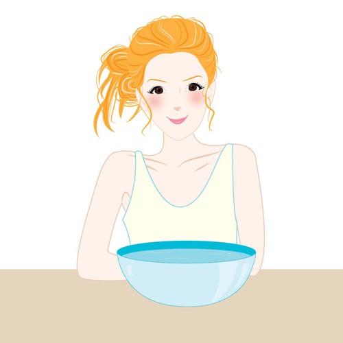 Beauty illustration with the title 'Step by step Illustration'