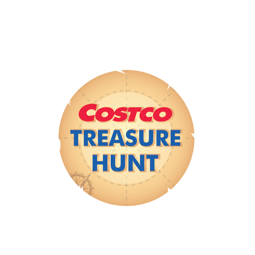 Tiktok logo with the title 'Costco Treasure Hunt'