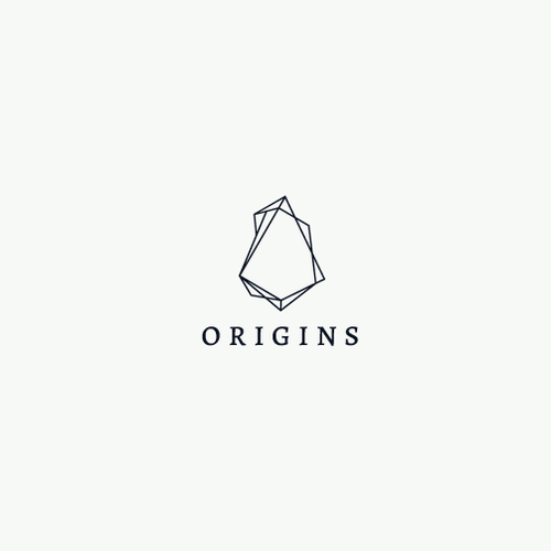 Gallery brand with the title 'Gems and minerals exhibition logo'