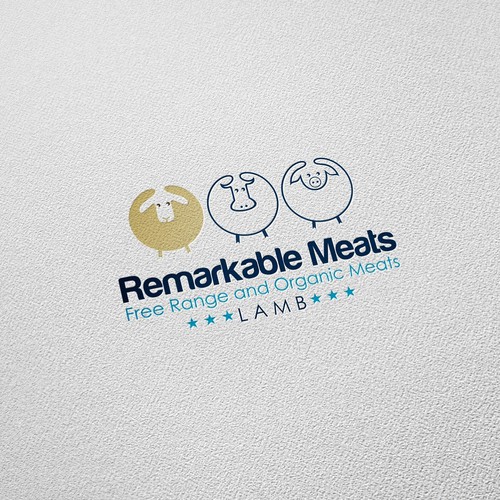 Sheep logo with the title 'Remarkable Meats'
