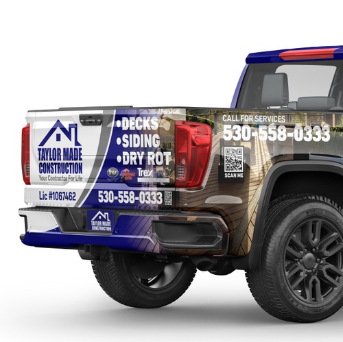 Wrapping design with the title 'Impactful vehicle wrap designed!'