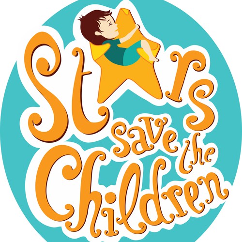 Joyful logo with the title 'Logo concept for an ONG'