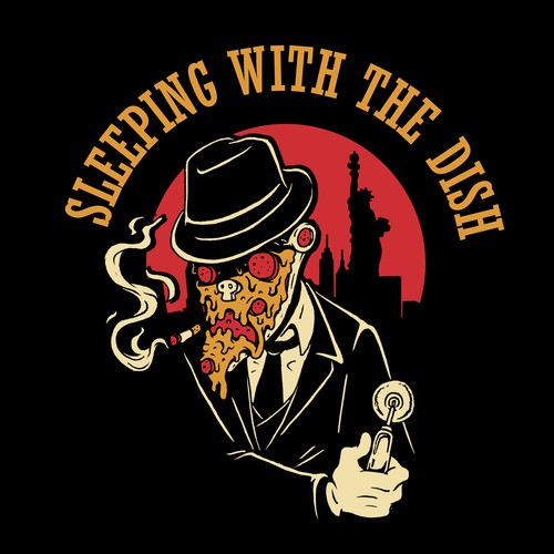 Ink design with the title 'Cheese face franky'