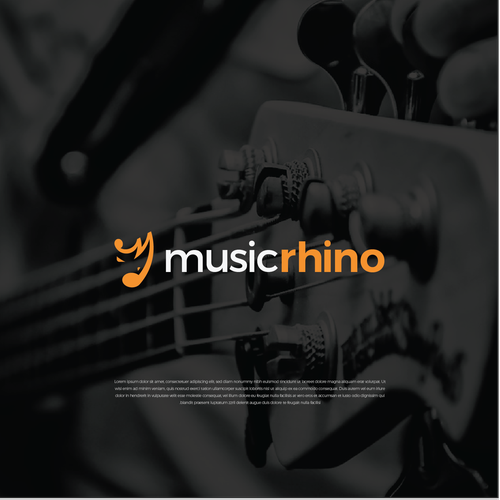 Rhino logo with the title 'musicrhino'