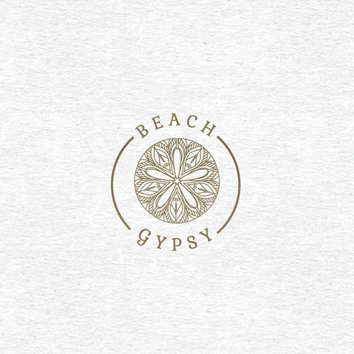 Boho logo with the title 'Bohemian boutique and yoga studio'