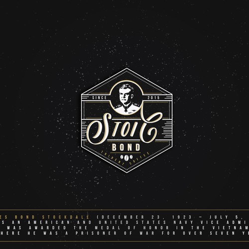 Portrait logo with the title 'Logo for Trident Coffee'