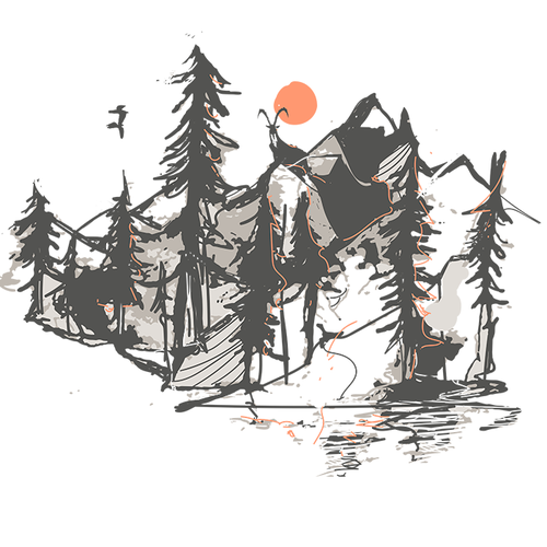 Nature t-shirt with the title 'landscape'