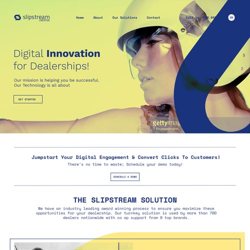 Retro website with the title 'Digital'