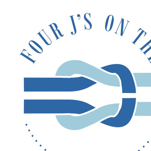 Nautical logo with the title 'Help 4 J's ON THE BAY (NOTE: LETTERS CAN BE SMALL OR CAPS) with a new logo'