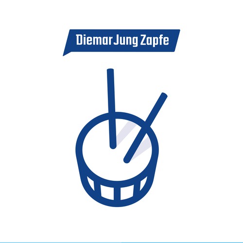 Icon illustration with the title 'Logo Illustration for Diemar, Jung & Zapfe Werbeagentur'