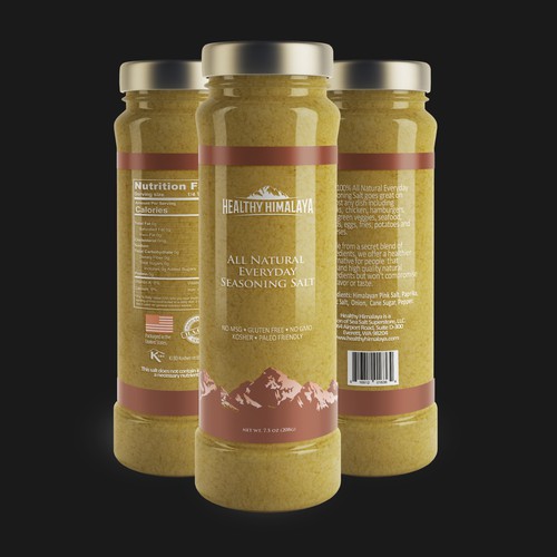 Professional label with the title 'Product Label Design'