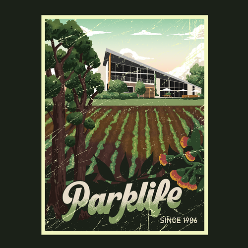 Vintage t-shirt with the title 'Parklife'