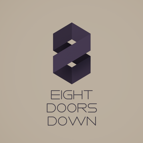 Low poly logo with the title '2D Low Poly, Dark Style, Logo'