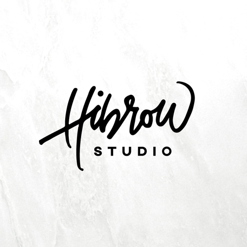 Signature logo with the title 'Hand lettered logo for a permanent makeup studio'