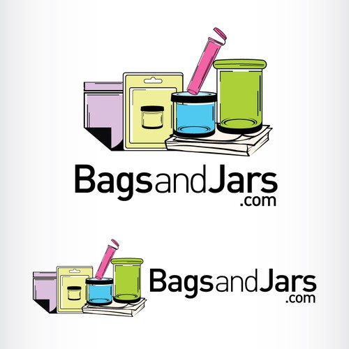 Jar logo with the title 'Scetch logo style'