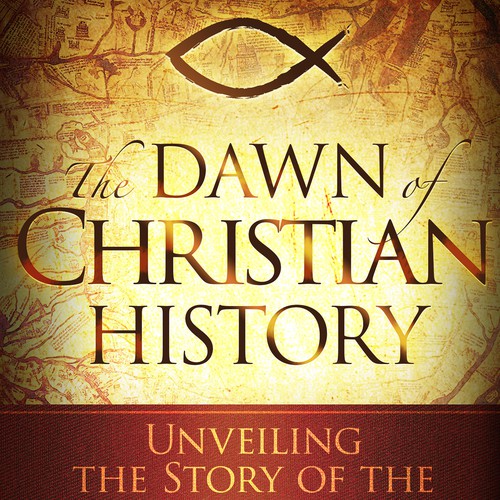 Jesus design with the title 'The Dawn of Christian History DVD Cover '
