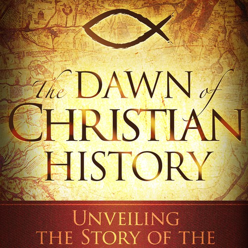 DVD cover design with the title 'The Dawn of Christian History DVD Cover '