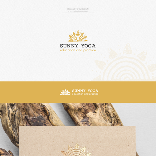 Stretching logo with the title 'Spiritual logo design for the yoga instructor '