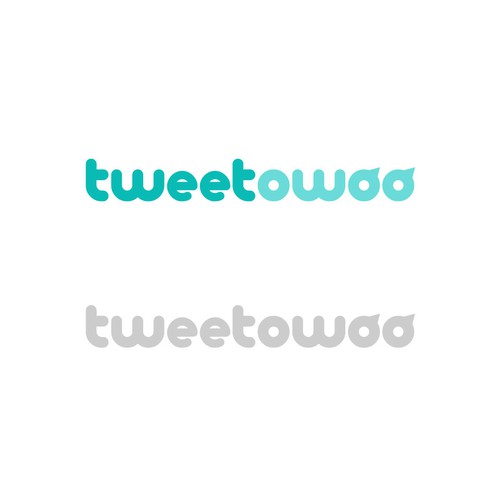 Speech bubble logo with the title 'Tweetowoo Logo'