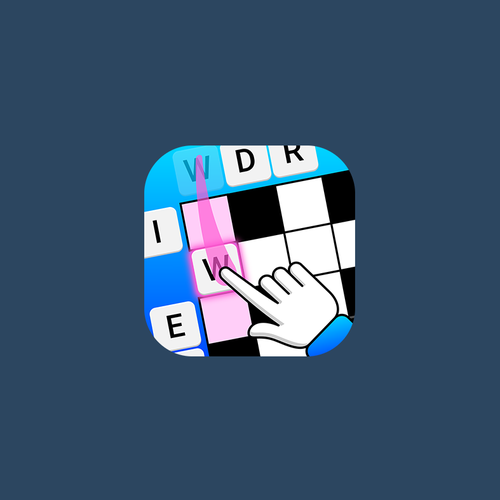 Letter design with the title 'Word Slide APP ICON'
