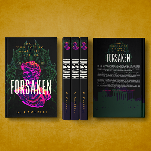 Design with the title 'FORSAKEN by G. Campbell'
