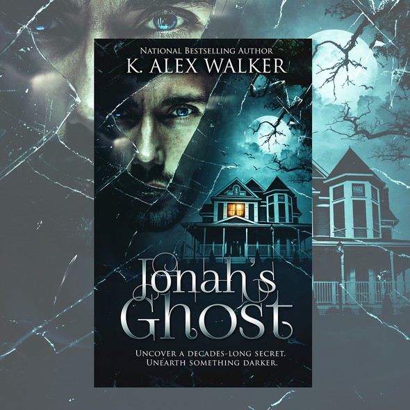 Paranormal romance book cover with the title 'Jonah's Ghost'