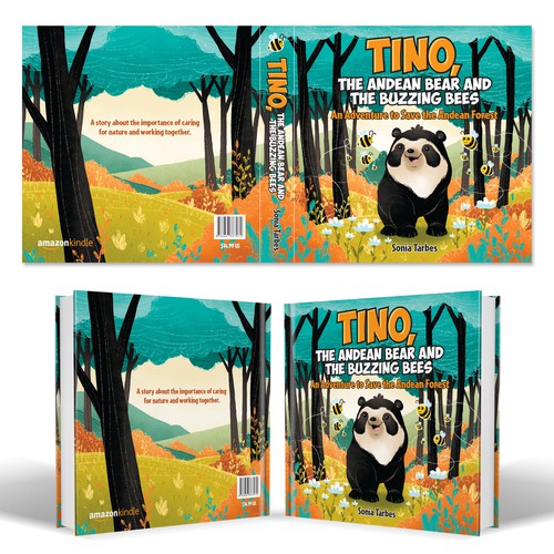 Colorful book cover with the title 'Book cover'