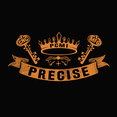 Crown design with the title 'T shirt Design for Precise (PCMI)'