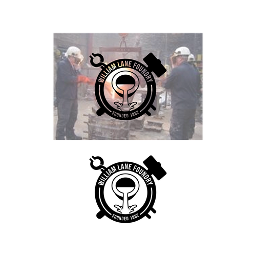 Foundry logo with the title 'Logo design for William Lane Foundry'