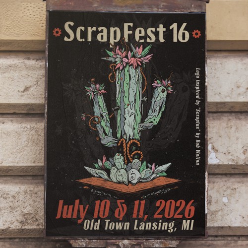 Design with the title 'ScrapFest16'