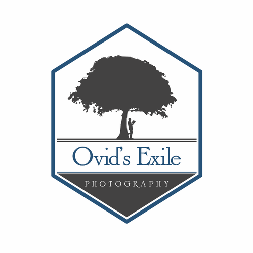 Calm logo with the title 'Ovid's Exile Photography logo'