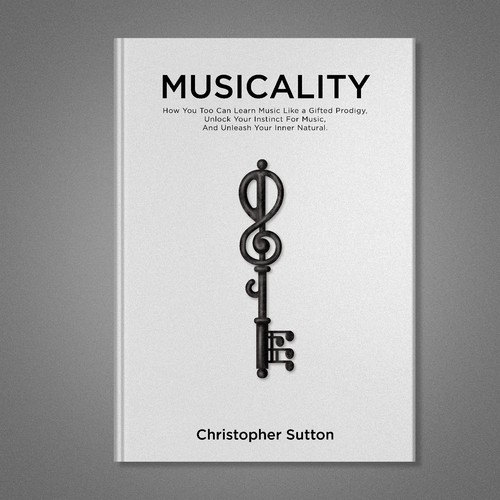 Music book cover with the title 'Cover Book Design'