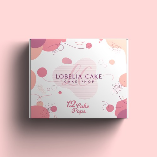 Carton packaging with the title 'Cake Box'
