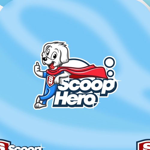 Hero logo with the title 'A playful logo concept for a pet cleaning business.'